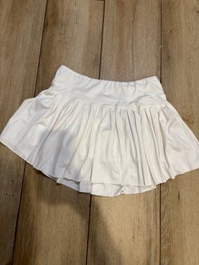 GB girls White Pleated Mini Skirt